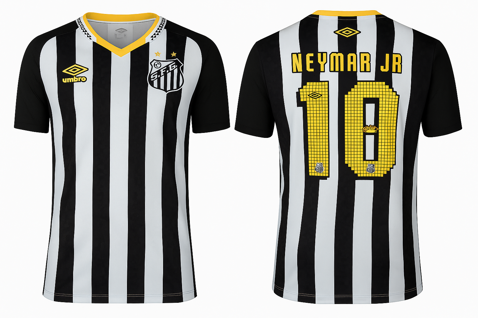 Camisola Visitante Santos FC 25/26 - Neymar Jr #10