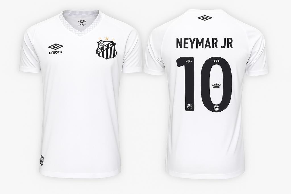 Camisola Principal Santos FC 25/26 – Neymar Jr #10