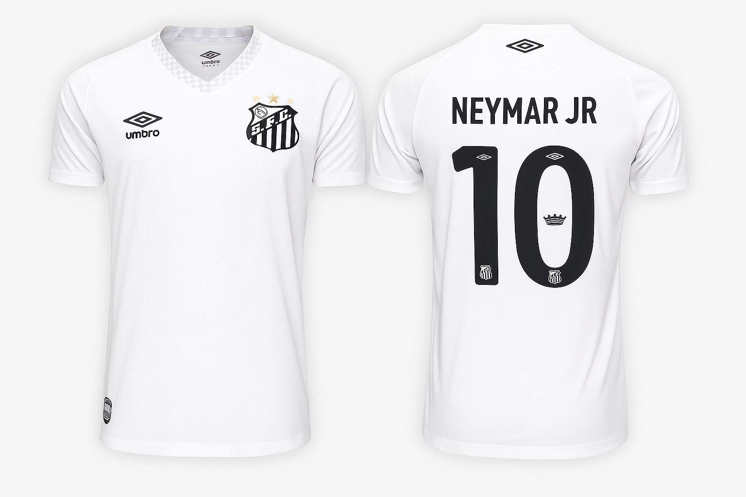 Camisola Principal Santos FC 25/26 – Neymar Jr #10