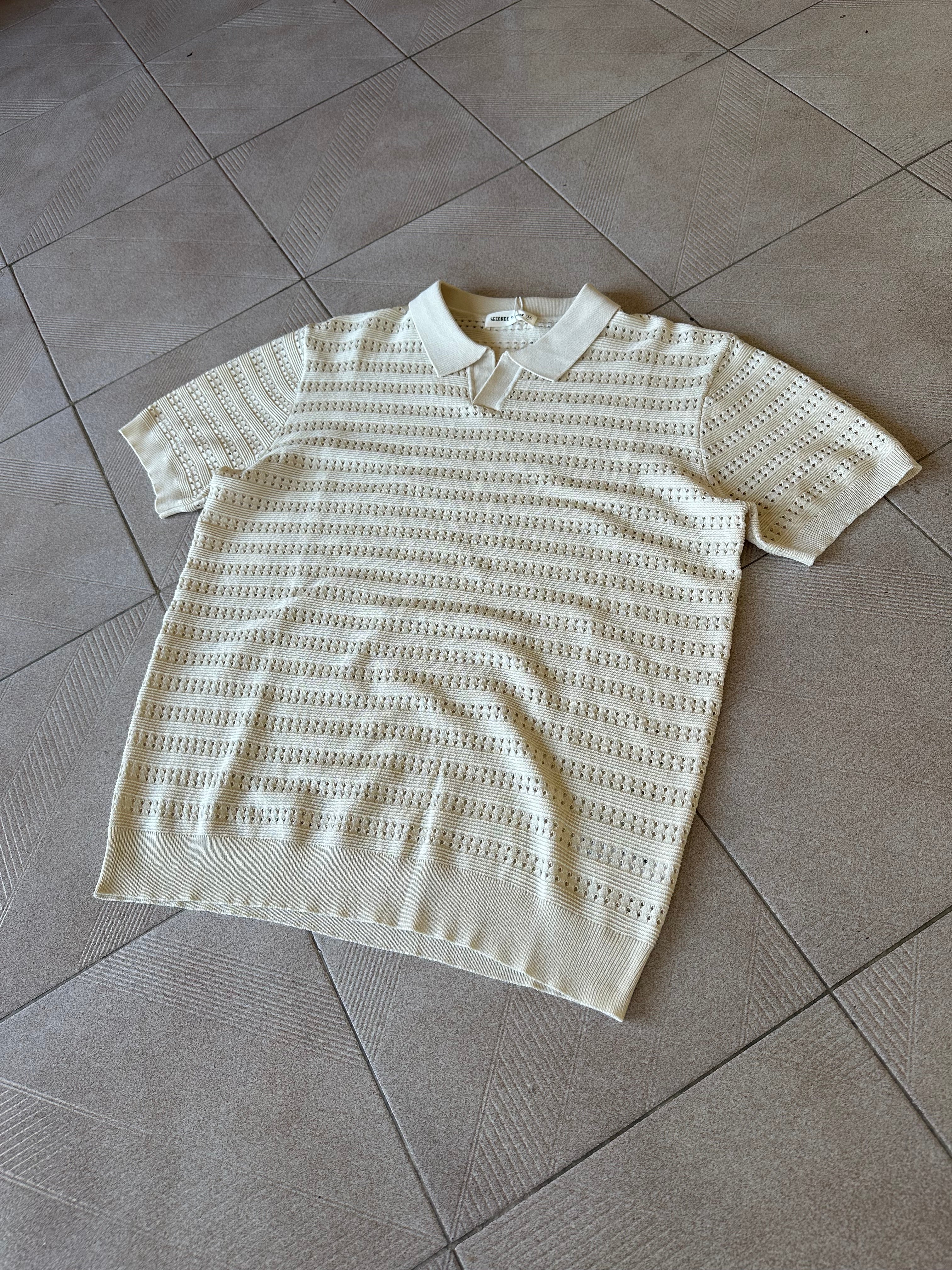 Polo Tricot Bege Seconde Saison