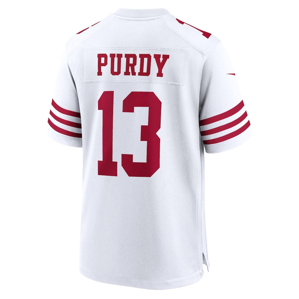 San Francisco 49ers Nike Road Game Jersey – Brock Purdy (White)