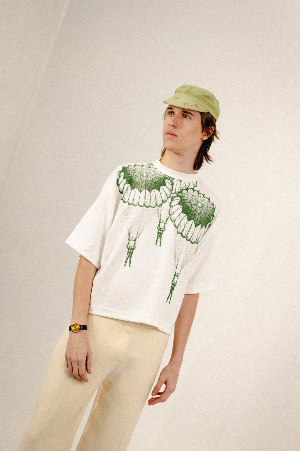 T-Shirt box ÈSSIS | Branco Militar