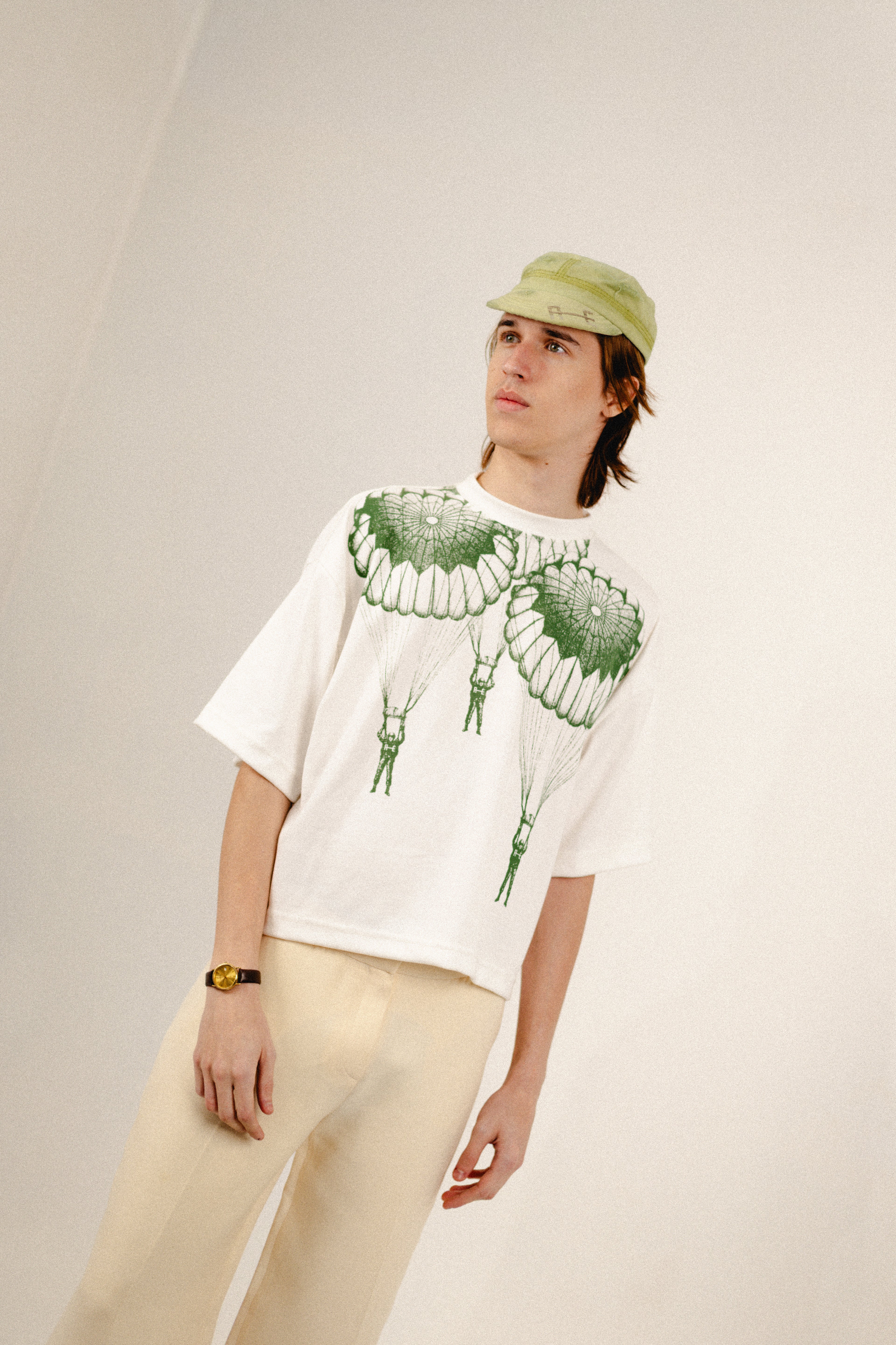T-Shirt box ÈSSIS | Branco Militar