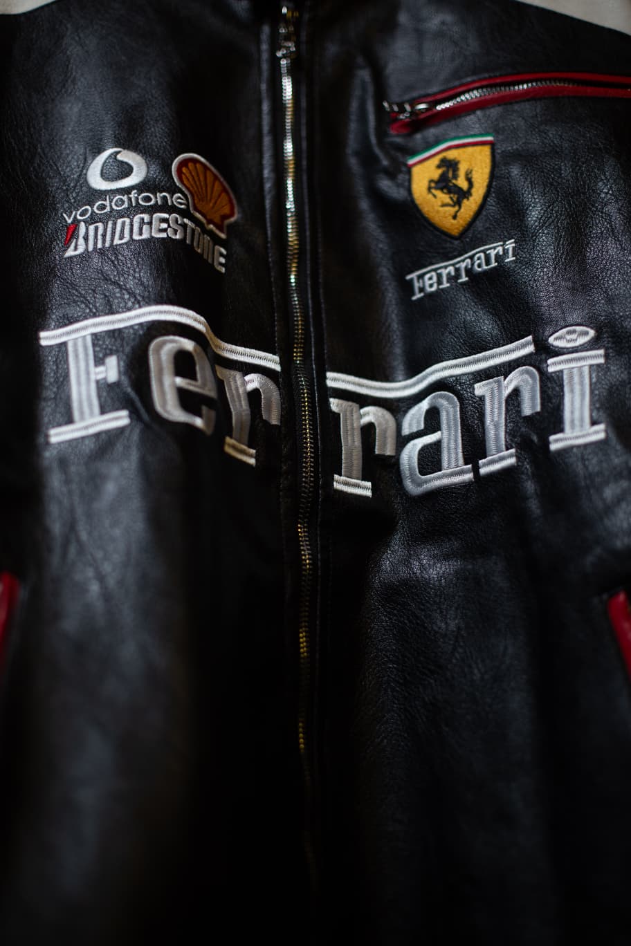 Casaco Ferrari de Couro