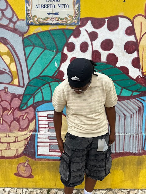 Calções Cargo Denim Wash