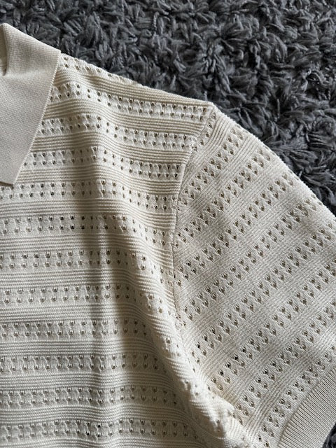 Polo Tricot Bege Seconde Saison