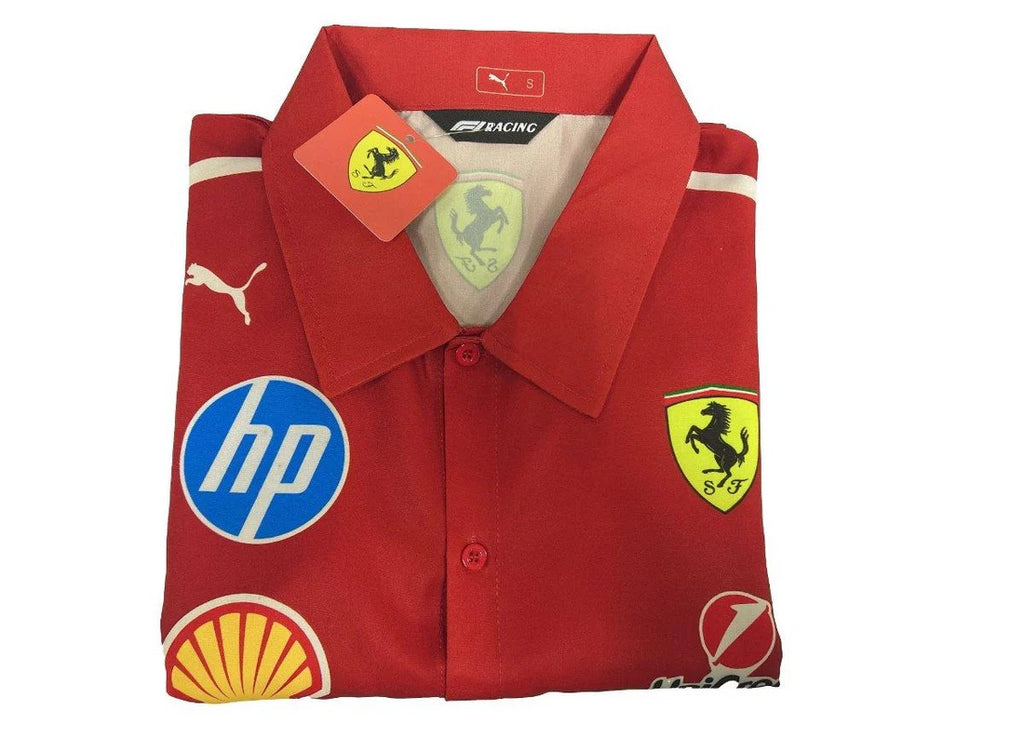 Camisa Social Ferrari Vermelha – Team Edition