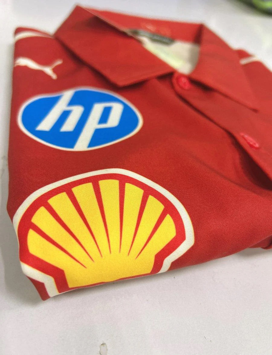 Camisa Social Ferrari Vermelha – Team Edition