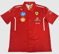 Camisa Social Ferrari Vermelha – Team Edition