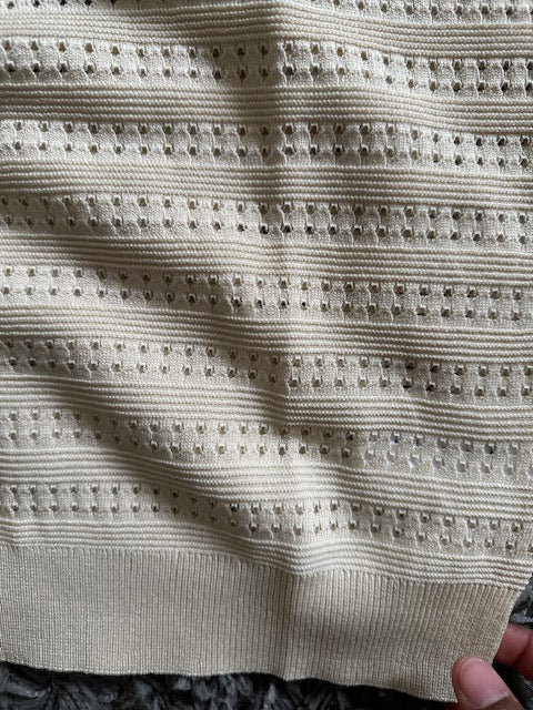 Polo Tricot Bege Seconde Saison